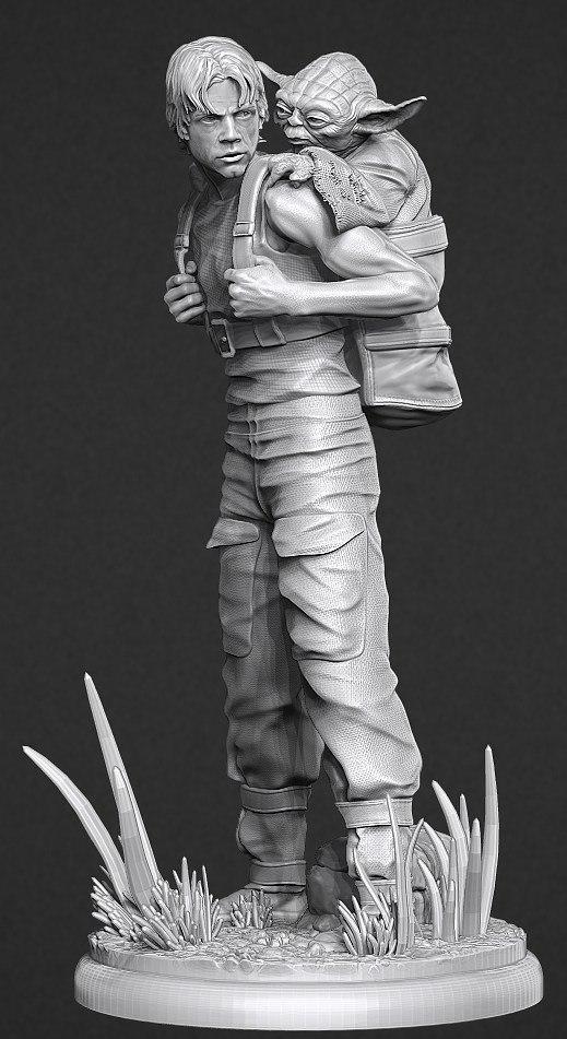 Luke skywalker yoda stl 3d printing stl files