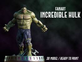 Hulk fanart 3d print stl