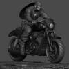 captain america motorcycle 3d print model
