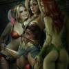 Harley , wonder woman and poison ivy diorama stl files for 3d printing