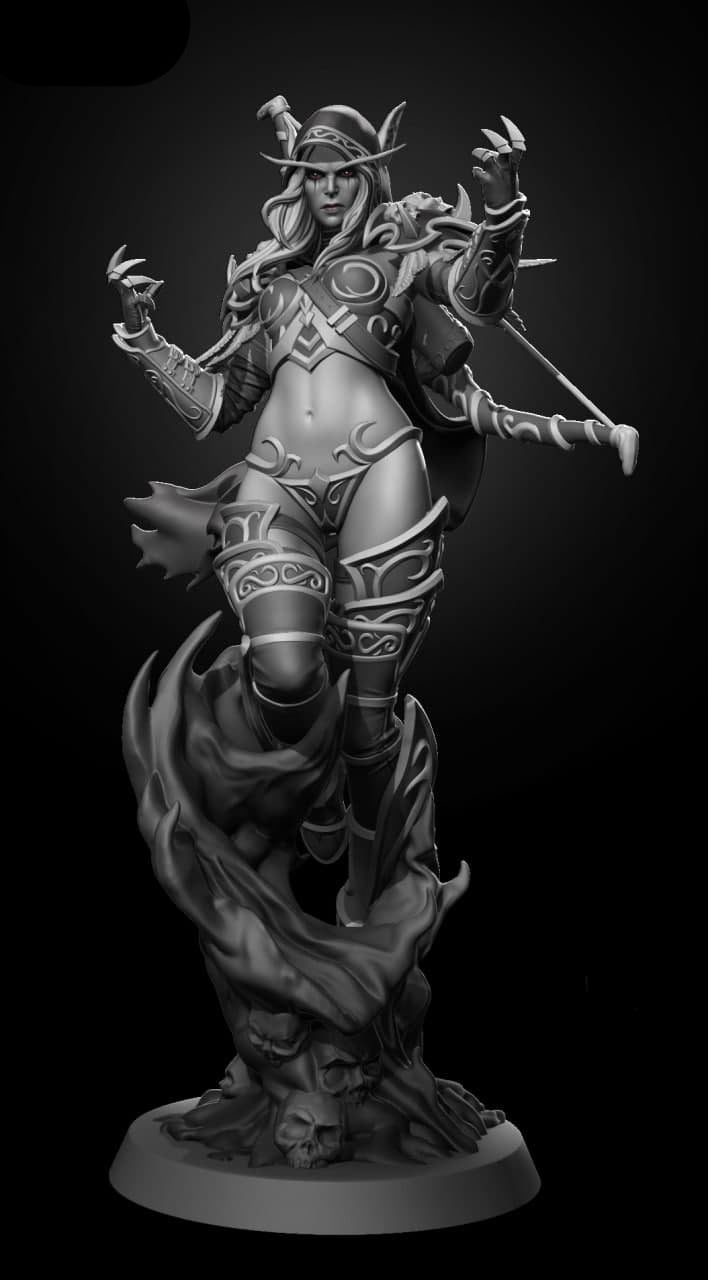 banshee queen stl 3d print Sylvanas Windrunner stl files for 3d printing models