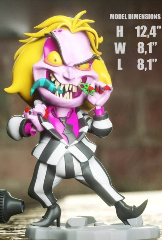 beetlejuice 3d printable models Beetlejuice chibi 3d printing stl files