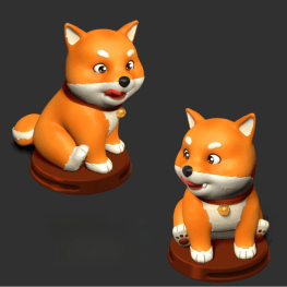 Shiba inu 3d print model