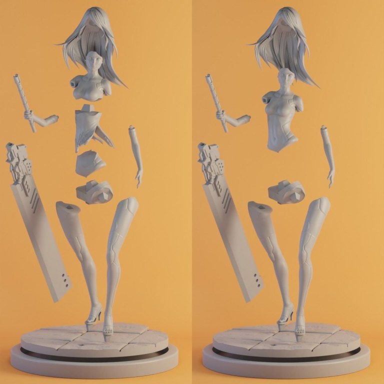 A2 Nier Automata figurine 3d print stl files