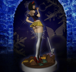 sexy snow white 3d print stl files