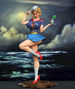 lady popeye 3d print stl