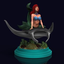 Little mermaid 3d print stl