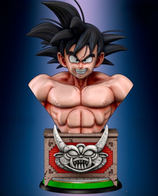 goku goku bust 3d print