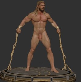 naked thor 3d print