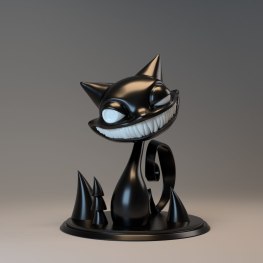 evil kitty 3d print
