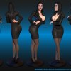 morticia 3d print