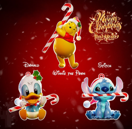 Disney Christmas ornaments 3d printing