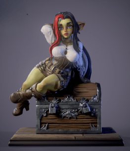 goblin girl 3d print