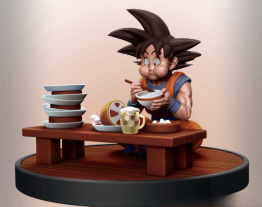 goku comiendo 3d printing stl file