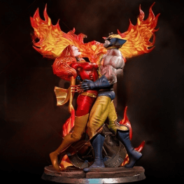 wolverine and phoenix 3d print model
