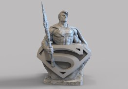 superman bust 3d printing model