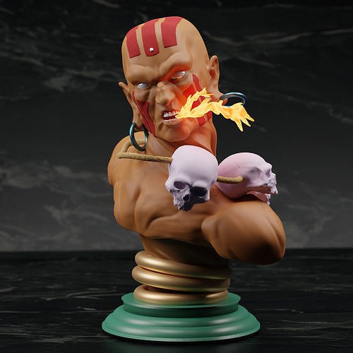 photo_4929431113940708354_x street fighter bust pack 3d printing stl files