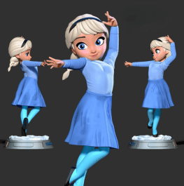 elsa frozen 3d printing stl