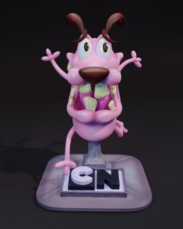 courage the cowardly dog 3d print model