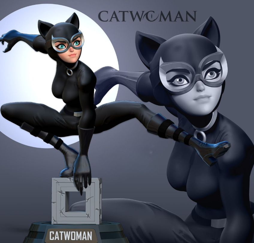 cat catwoman 3d print stl