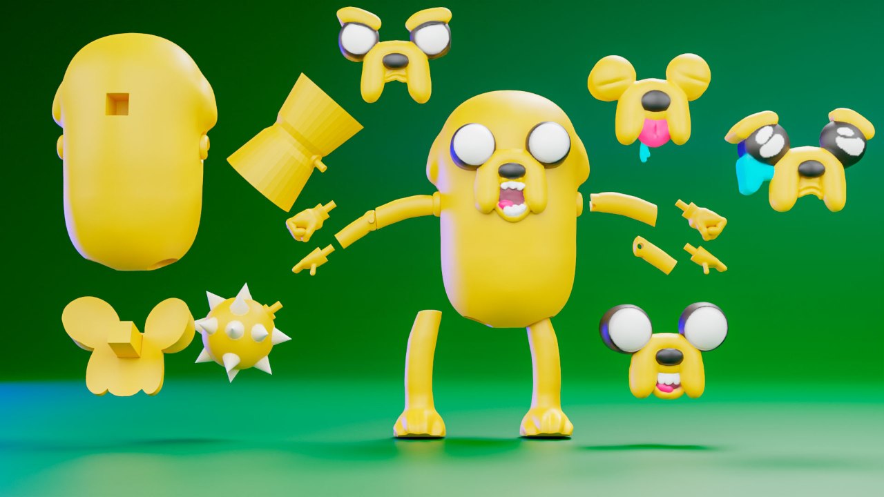 photo_4972382745405795230_y jake the dog 3d print