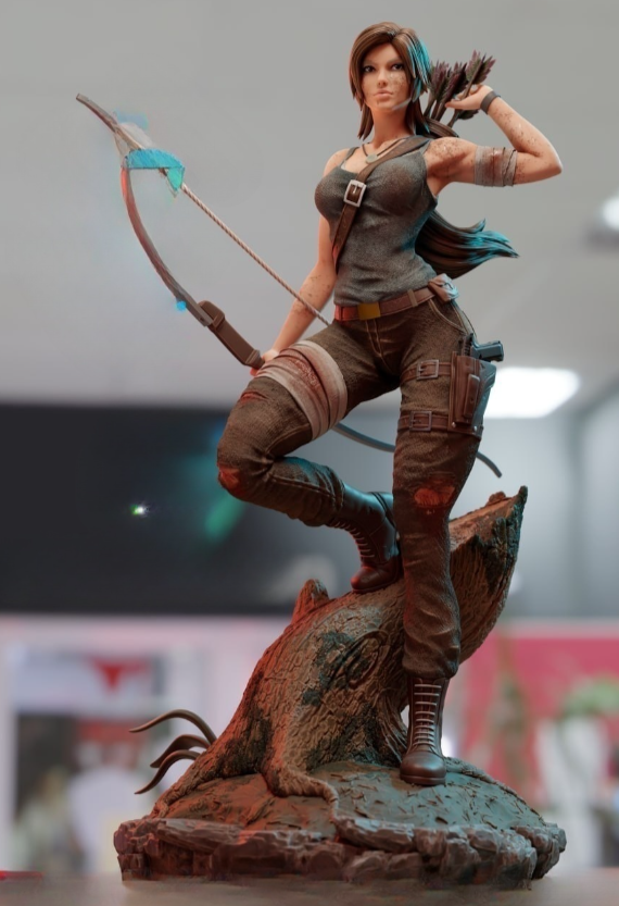 dsa lara croft tomb raider 3d printing stl