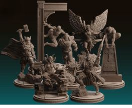 marvel miniatures pack 3d printing stl