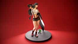 tifa lockhart 3d printing stl