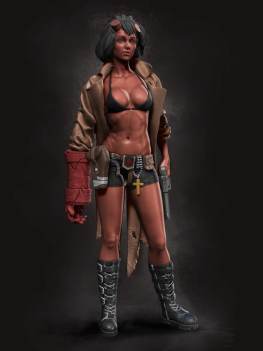 hell girl 3d printing stl