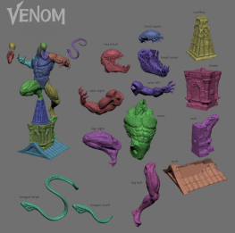 venom statue 3d printing
