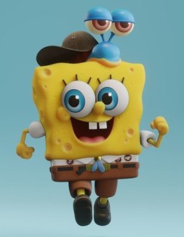 spongebob squarepants 3d print stl