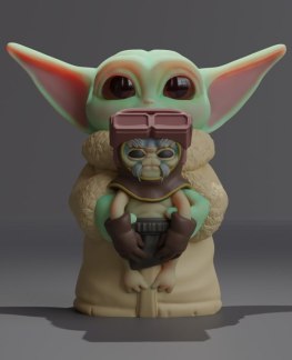 grogu and anzellan 3d printing stl