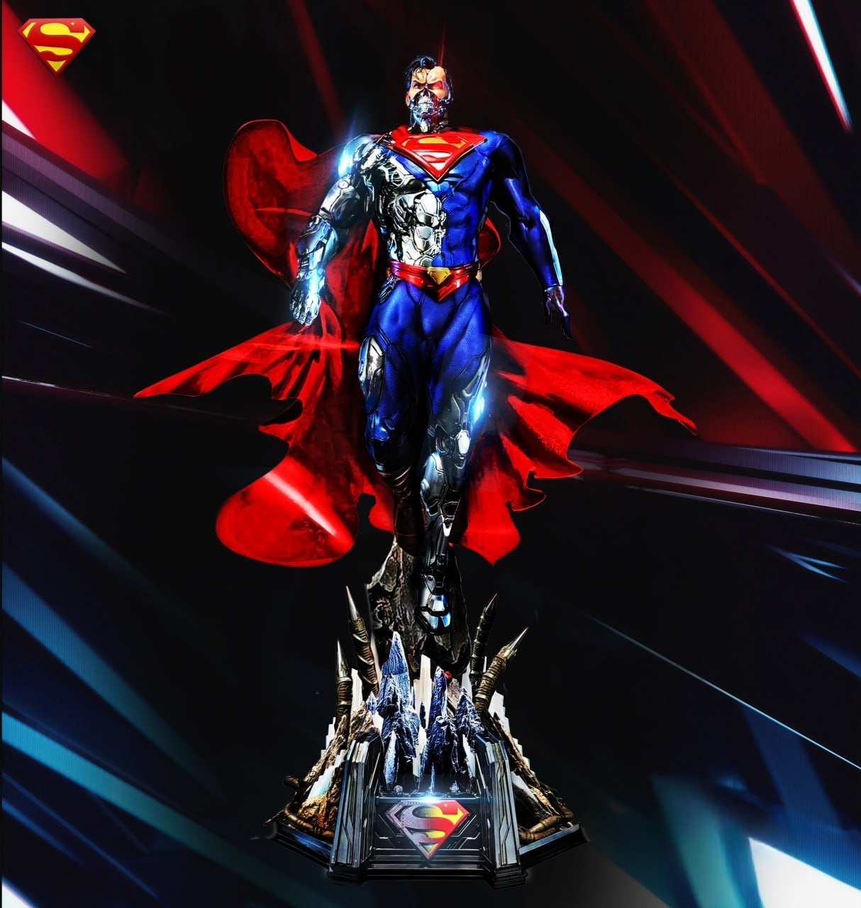 afggg superman cyborg 3d printing stl