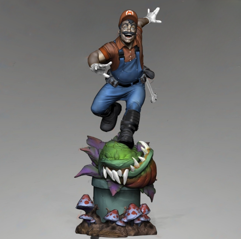 mario Super Mario 3d printing stl