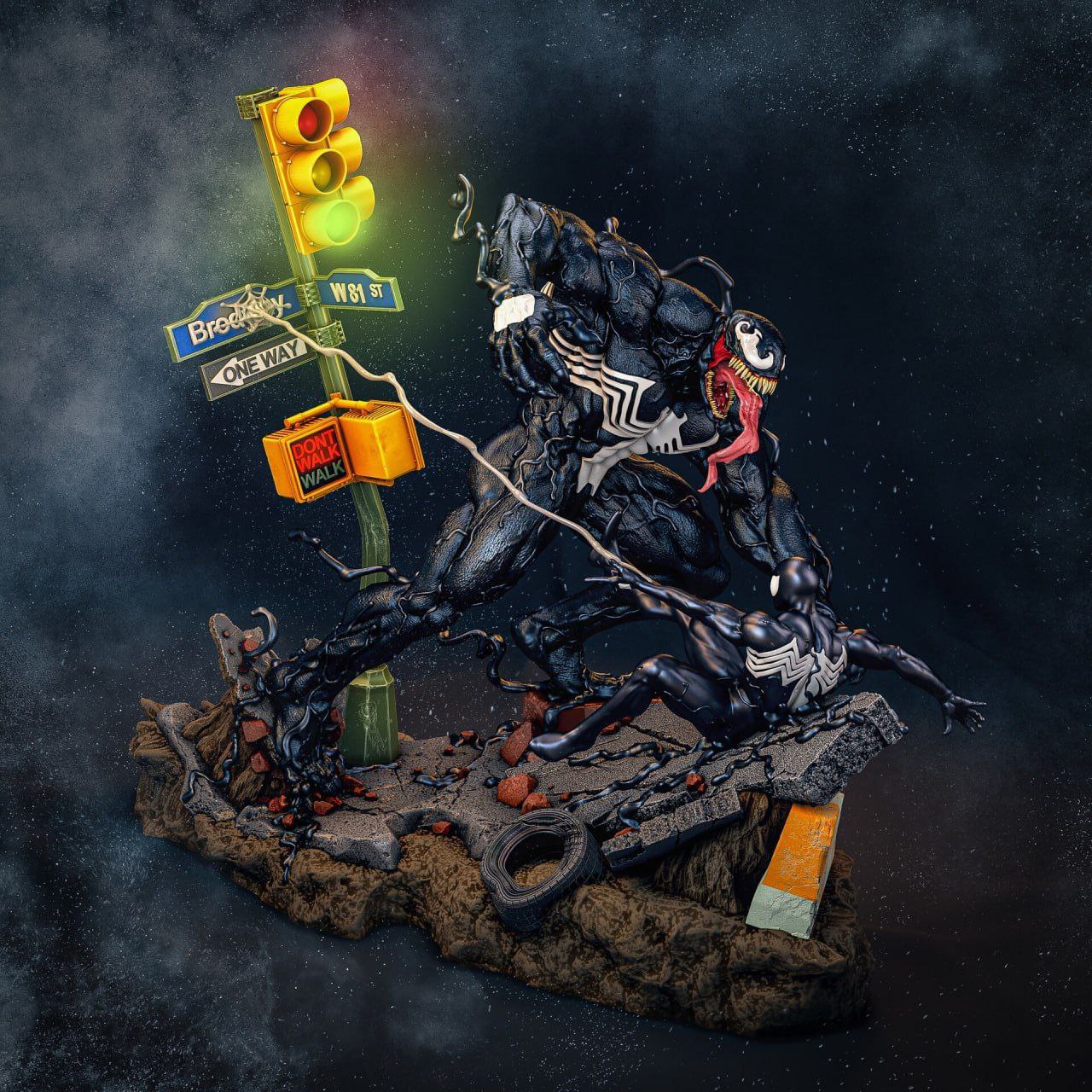 photo_5915829512346648141_y venom vs spiderman 3d printing stl files