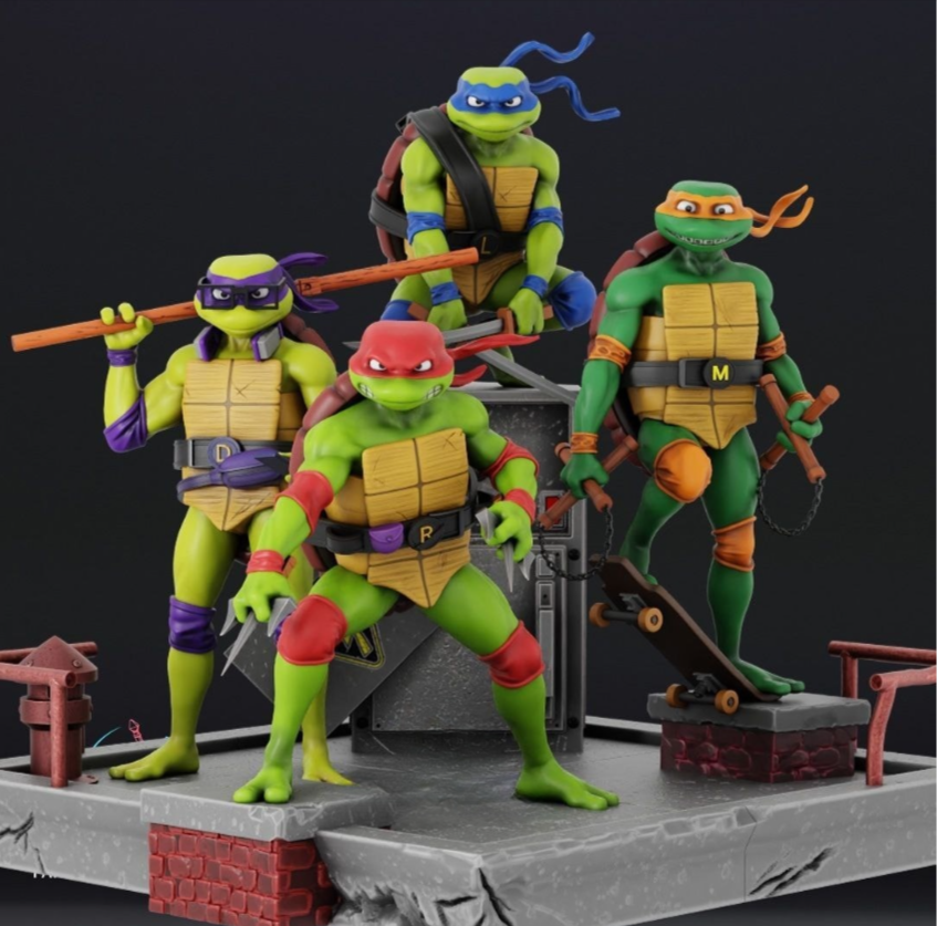 asdnf TMNT 3D print stl