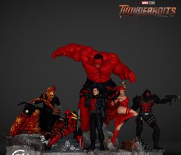 Marvel thunderbolts 3d printing stl