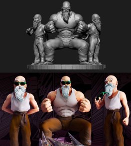 Master Roshi 3d printing stl
