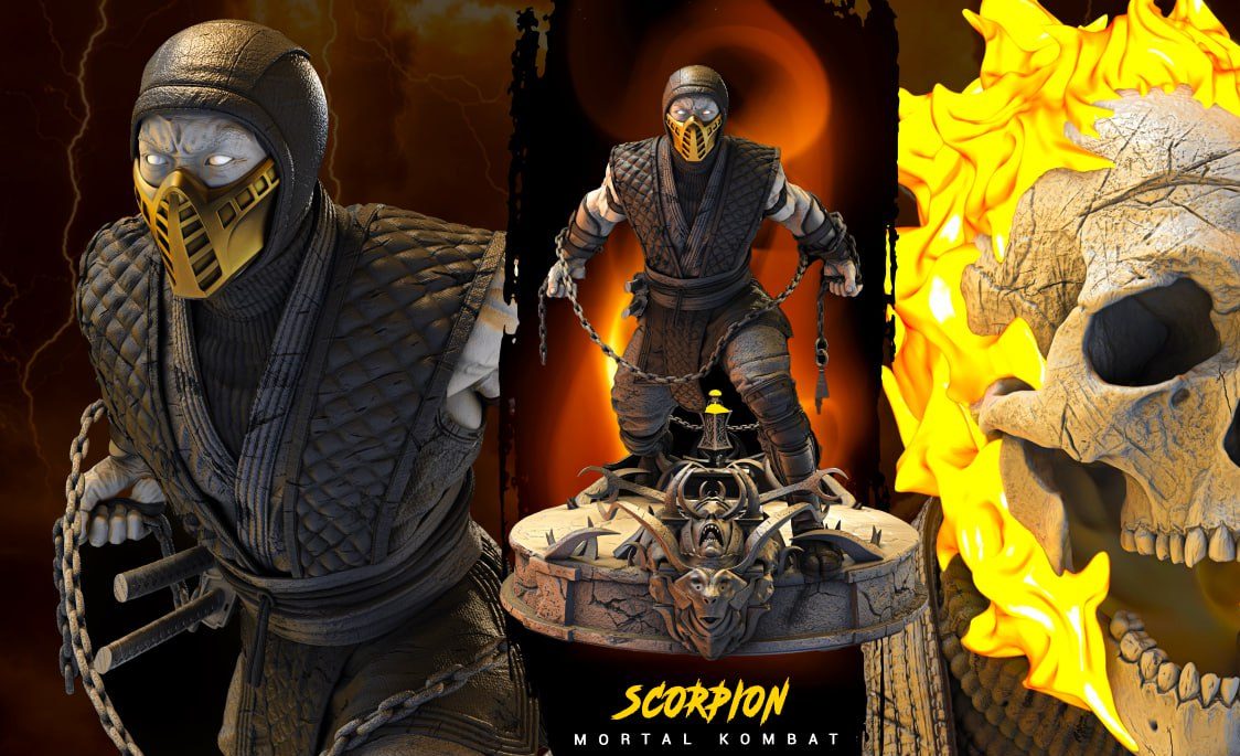 photo_4967948080003526125_y Scorpion mortal kombat 3d printing stl