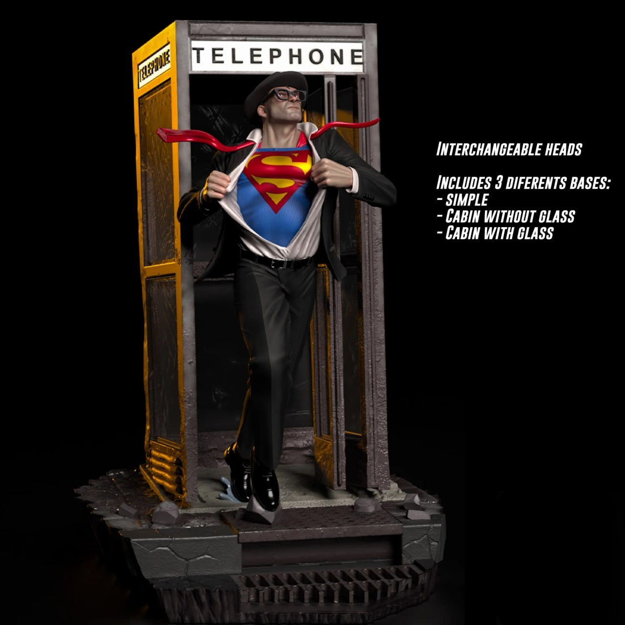 DeWatermark.ai_1745649981873 Superman clark kent 3d printing stl files
