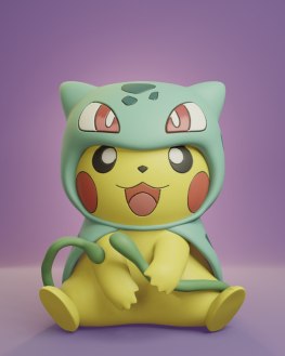 Pikachu cosplay pack 3d printing stl files