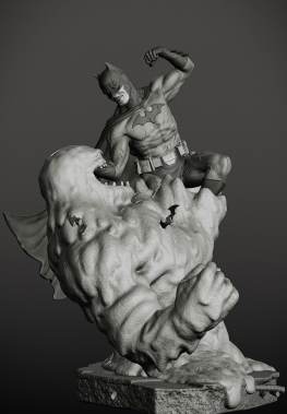 Batman vs clayface 3d printing stl