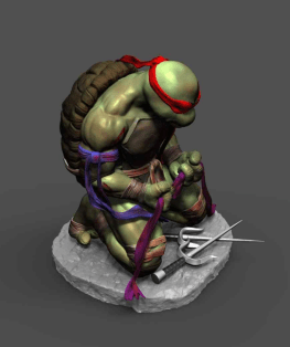 Raphael tmnt defeated 3d printing stl files