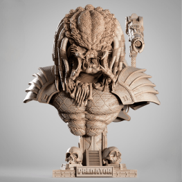 Predator bust 3d printing stl files