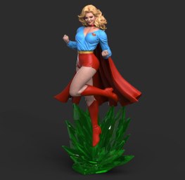 Supergirl retro 3d print