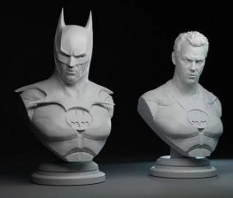 batman keaton bust 3d printing stl files