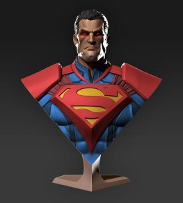Injustice superman bust 3d printing stl files