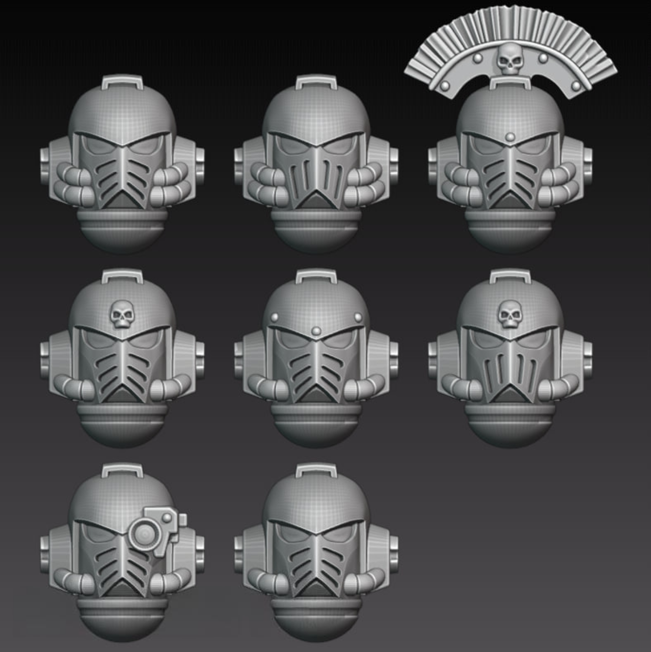 sf warhammer 40k helmets 3d printing