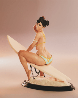 Chun-li surf 3d printing stl files