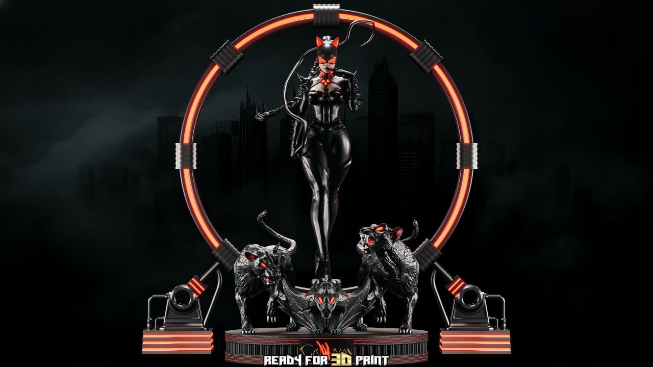 cat catwoman 3d print